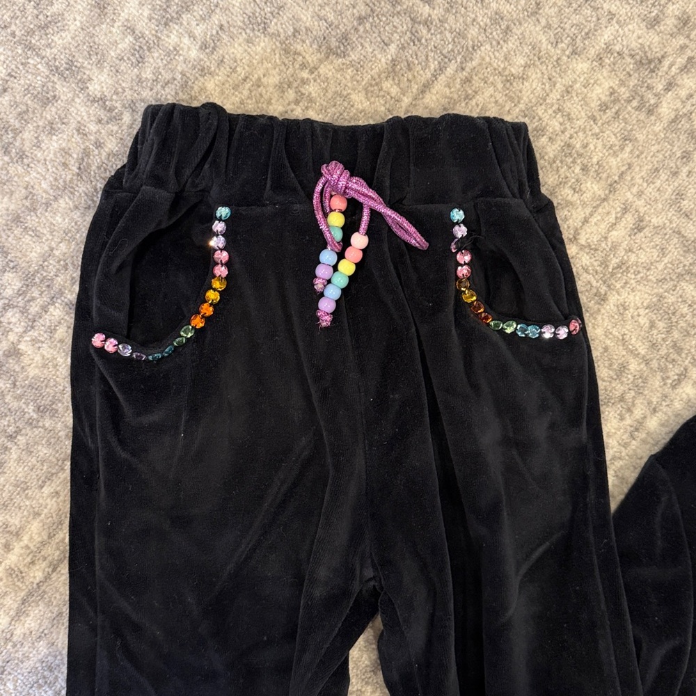 Lola and the boys black velour set! - Picture 3 of 5